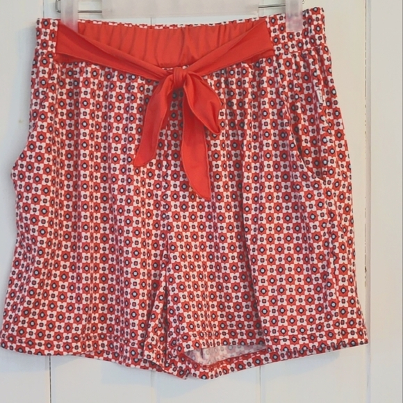 Echo Sleepwear Abstract Tie Waist Shorts - Picture 1 of 5